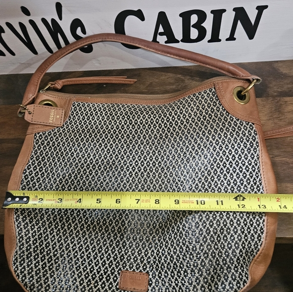 Fossil Black and Tan Shoulder Bag - Picture 9 of 14